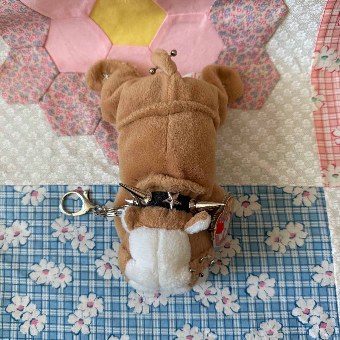 Punk Bull Dog Beanie Baby