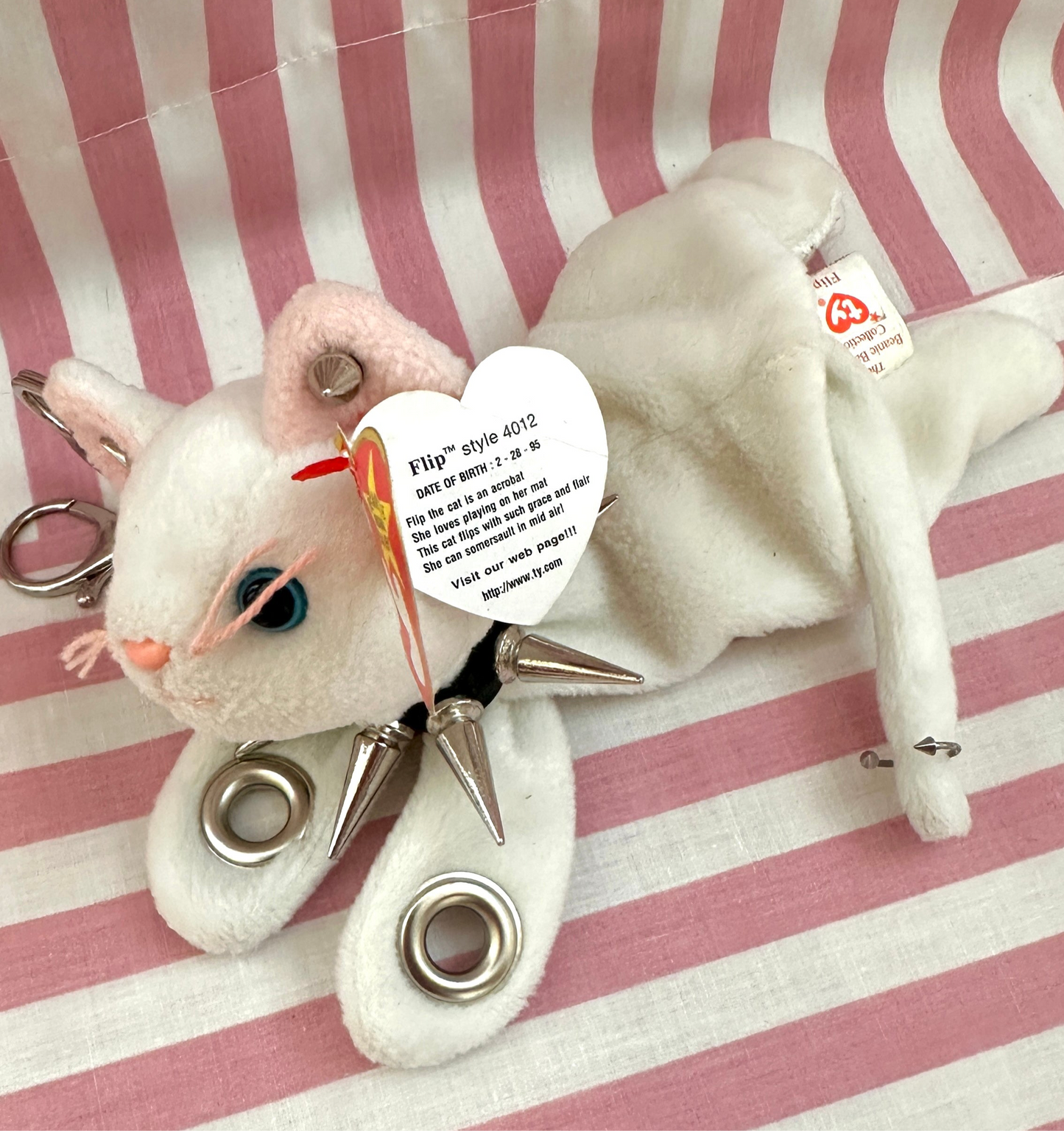 Punk Cat Beanie Baby