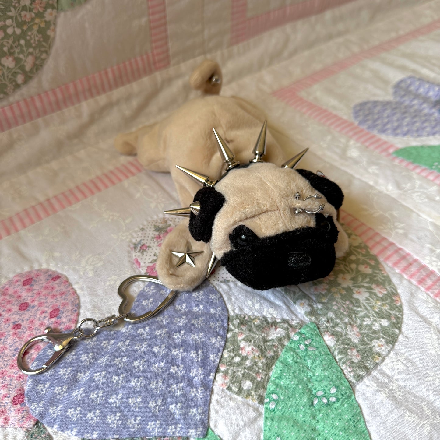 Punk Pug Beanie Baby
