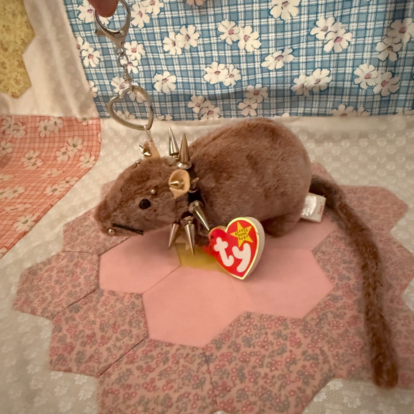 Punk Rat Beanie Baby