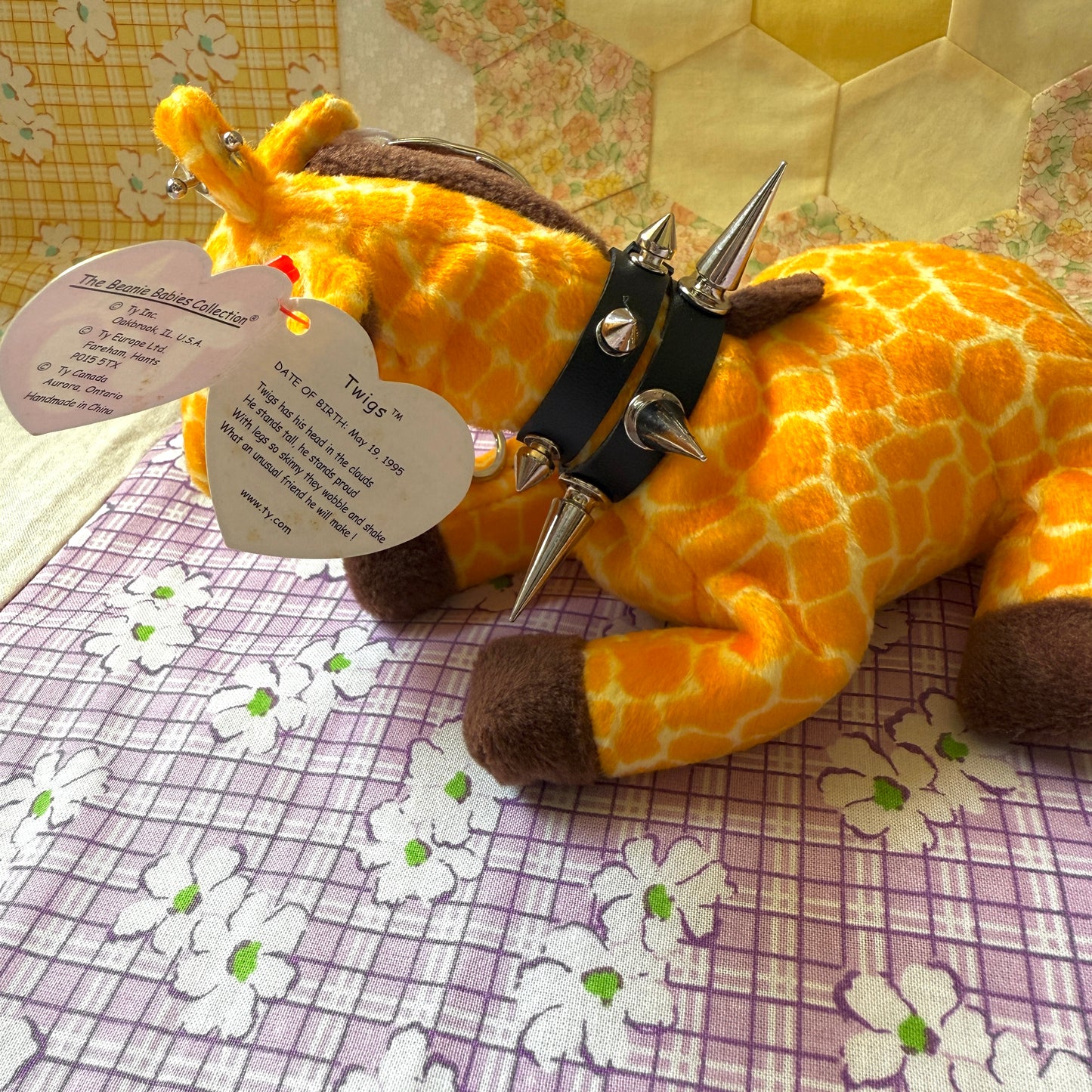 Punk Giraffe Beanie Baby