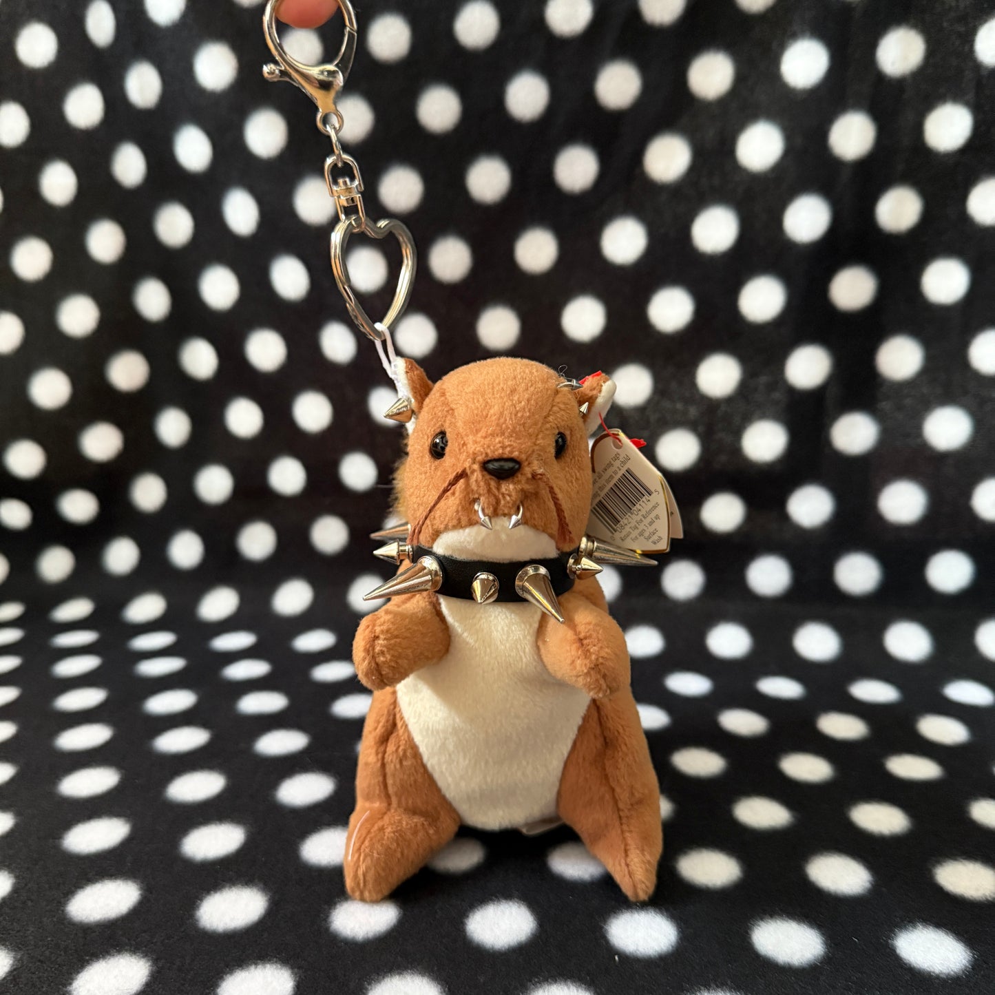 Punk Squirrel Beanie Baby