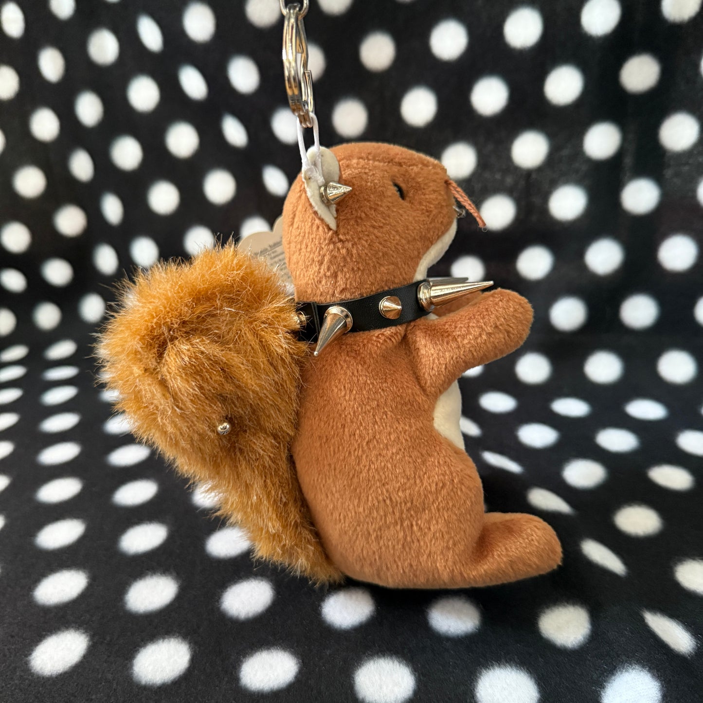 Punk Squirrel Beanie Baby