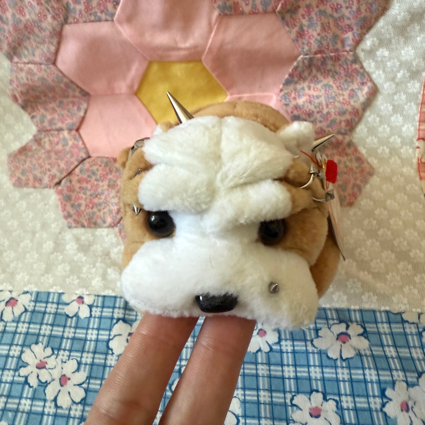Punk Bull Dog Beanie Baby