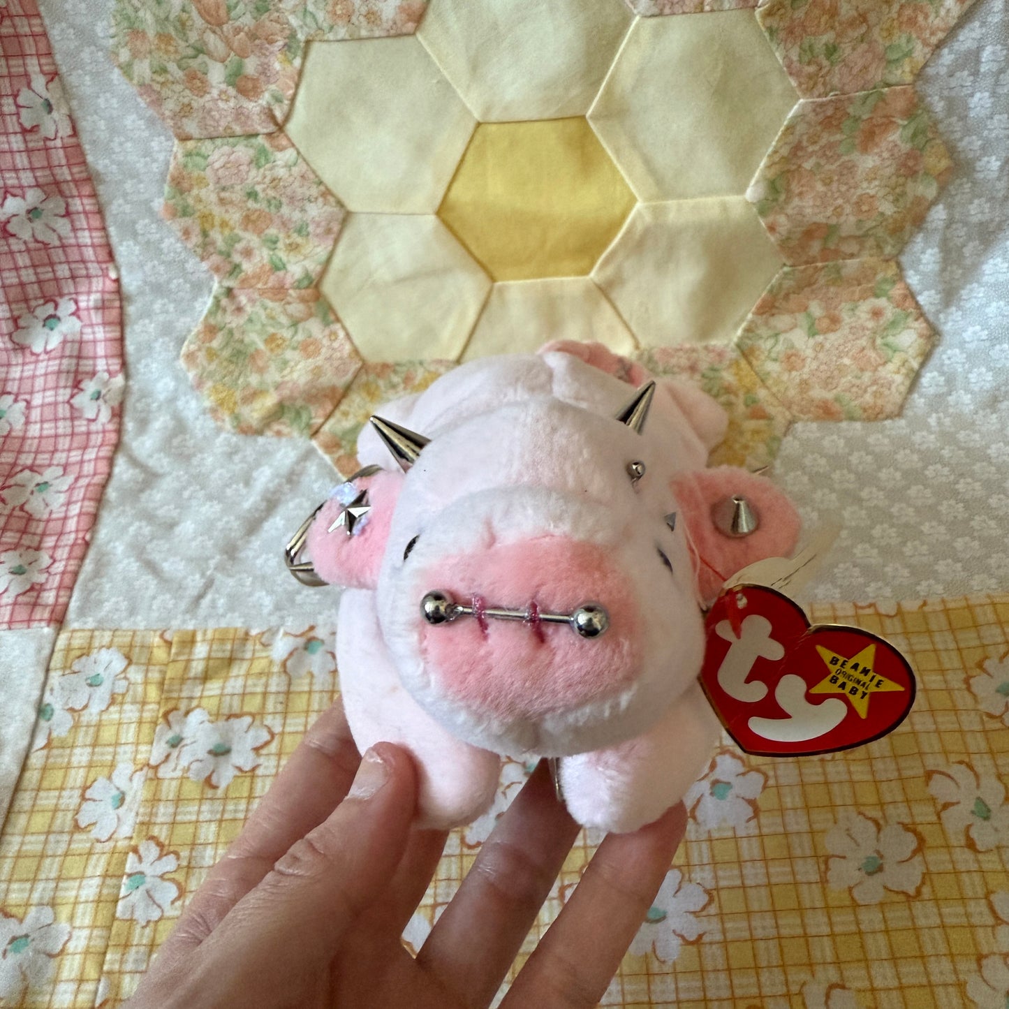 Punk Pig Beanie Baby