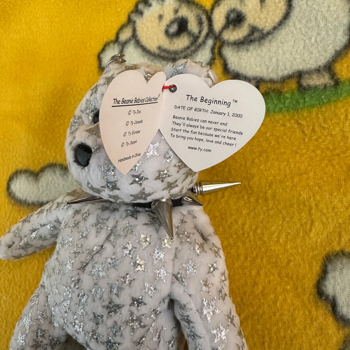 Punk Bear Beanie Baby