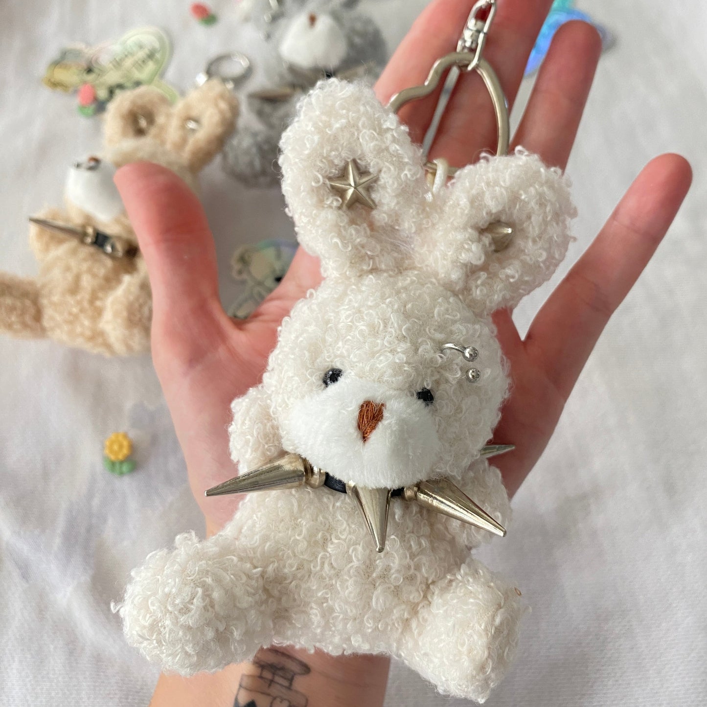 Punk Bunny Bag Charm