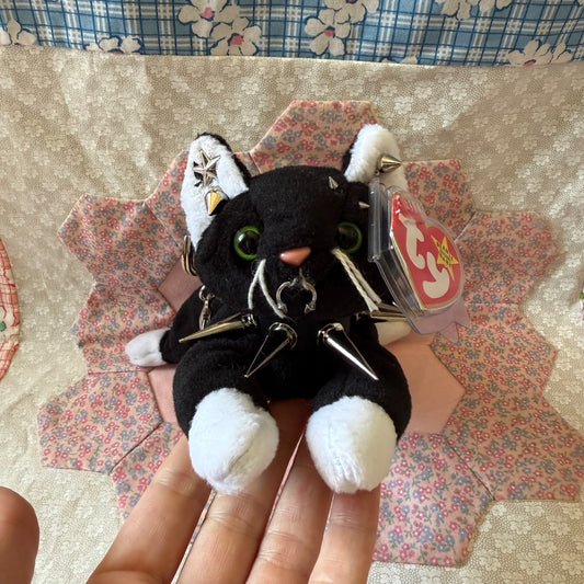 Punk Cat Beanie Baby