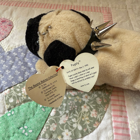 Punk Pug Beanie Baby