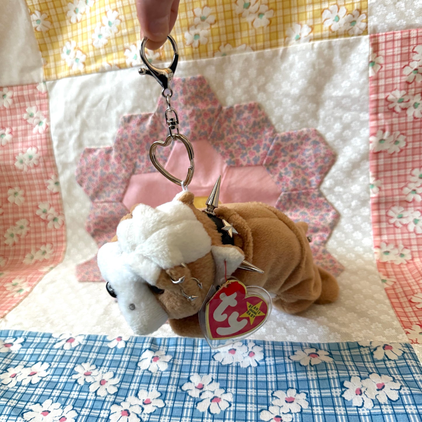 Punk Bull Dog Beanie Baby