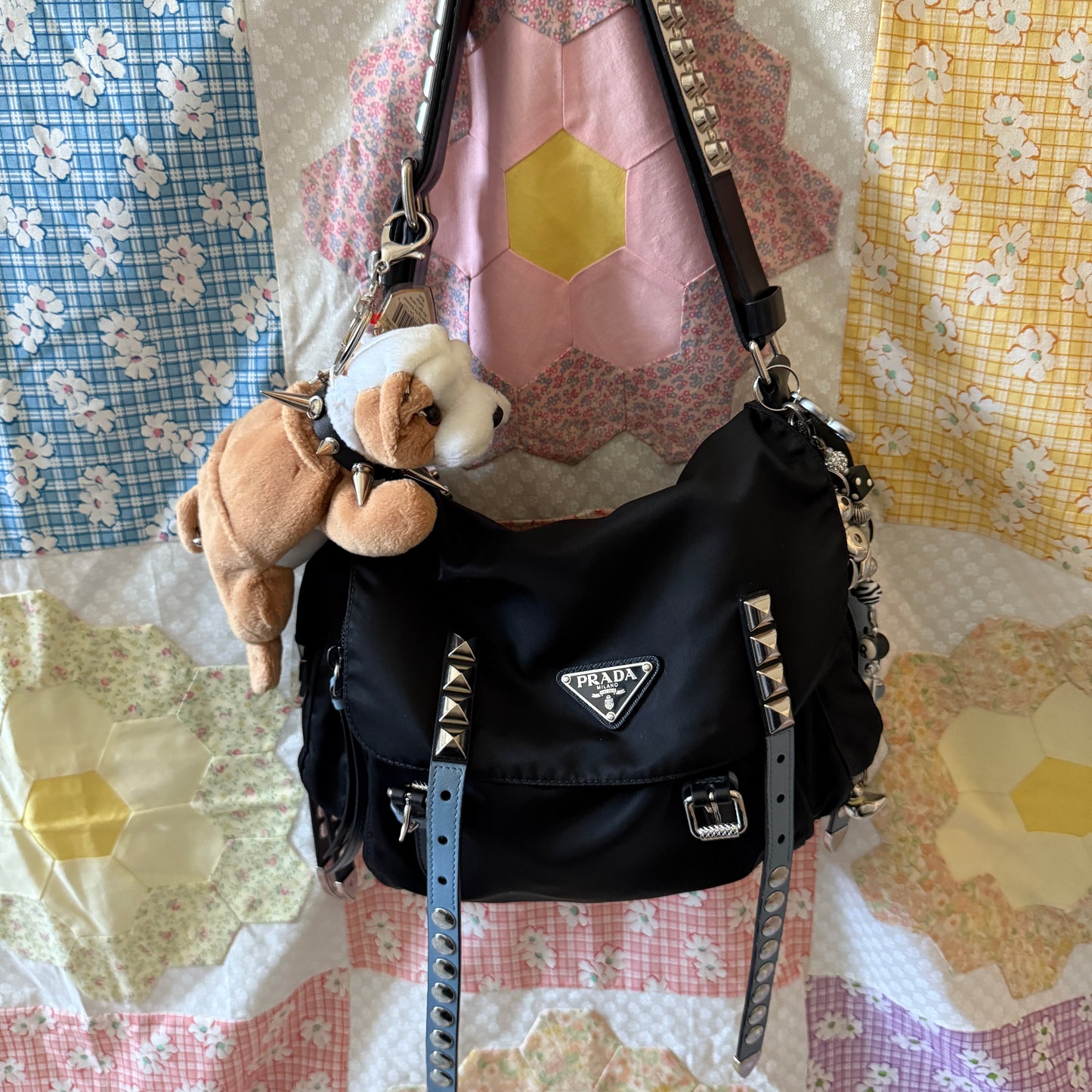Punk Bull Dog Beanie Baby