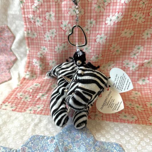 Punk Zebra Beanie Baby