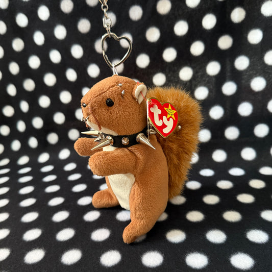 Punk Squirrel Beanie Baby