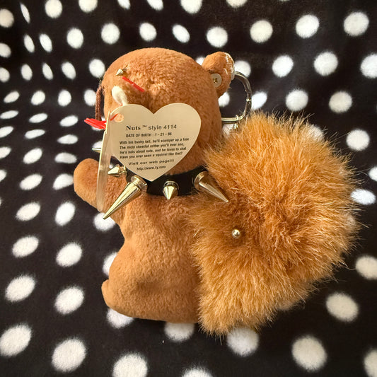 Punk Squirrel Beanie Baby