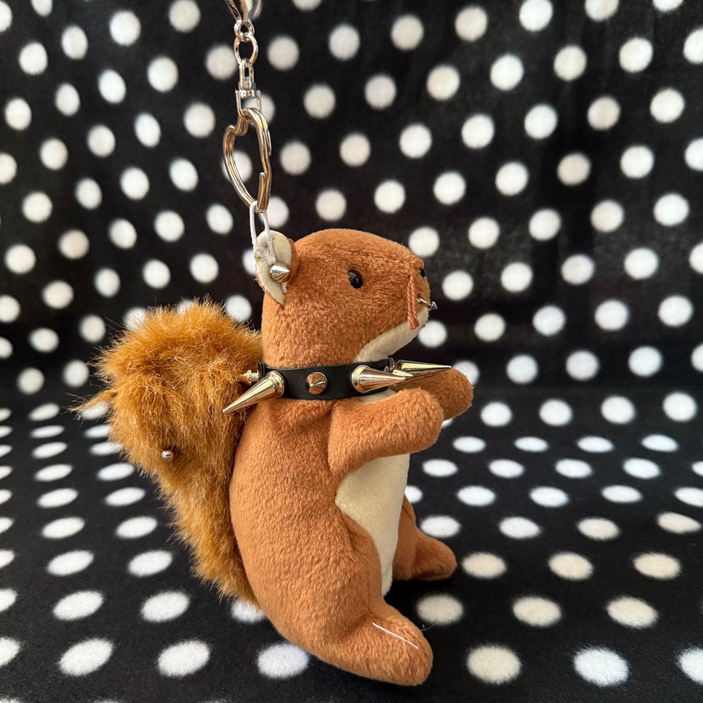 Punk Squirrel Beanie Baby