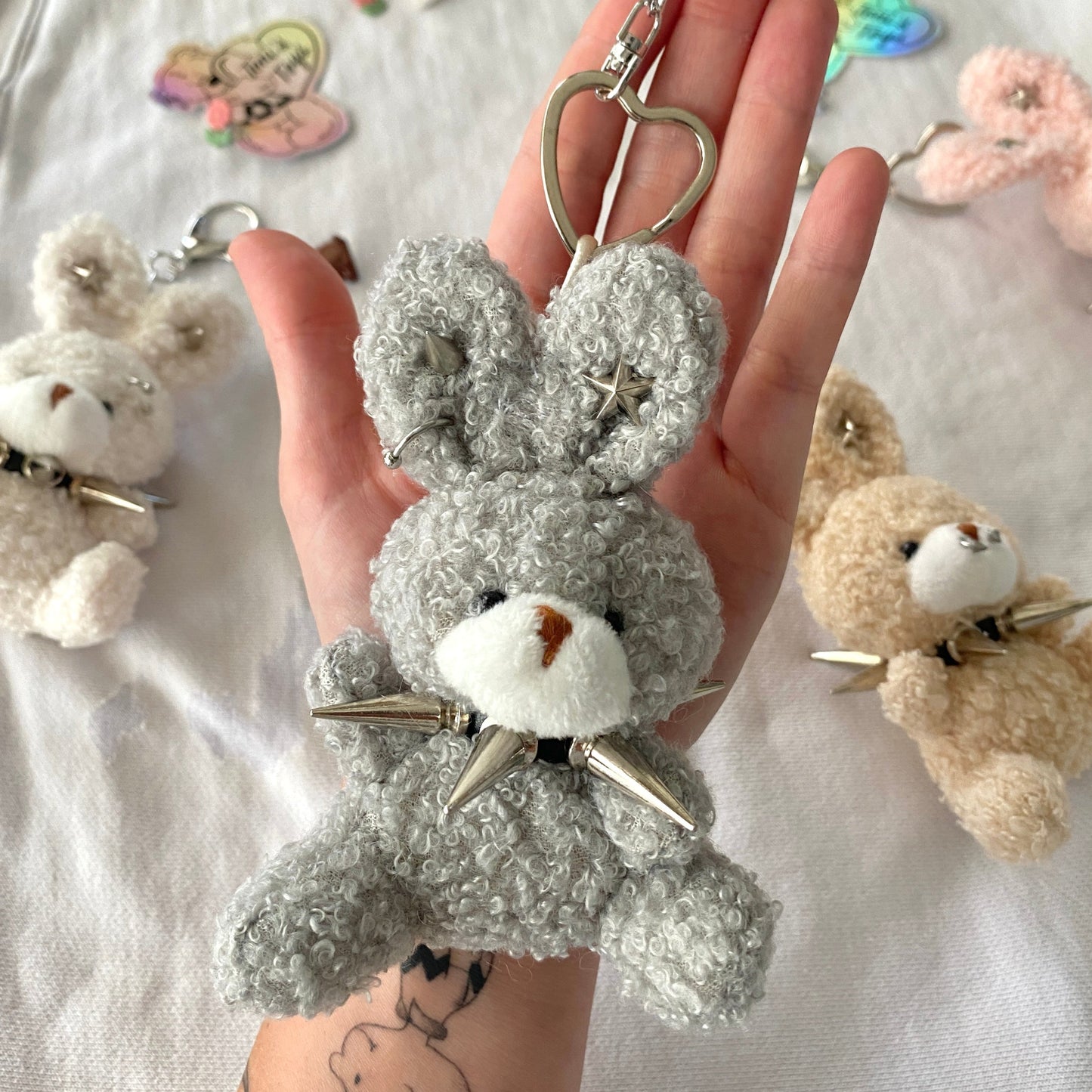 Punk Bunny Bag Charm